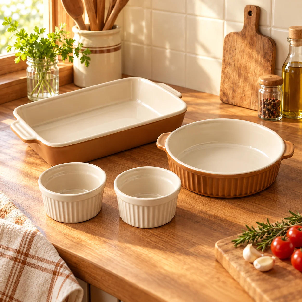 Everyday Baking Set in a home kitchen setting