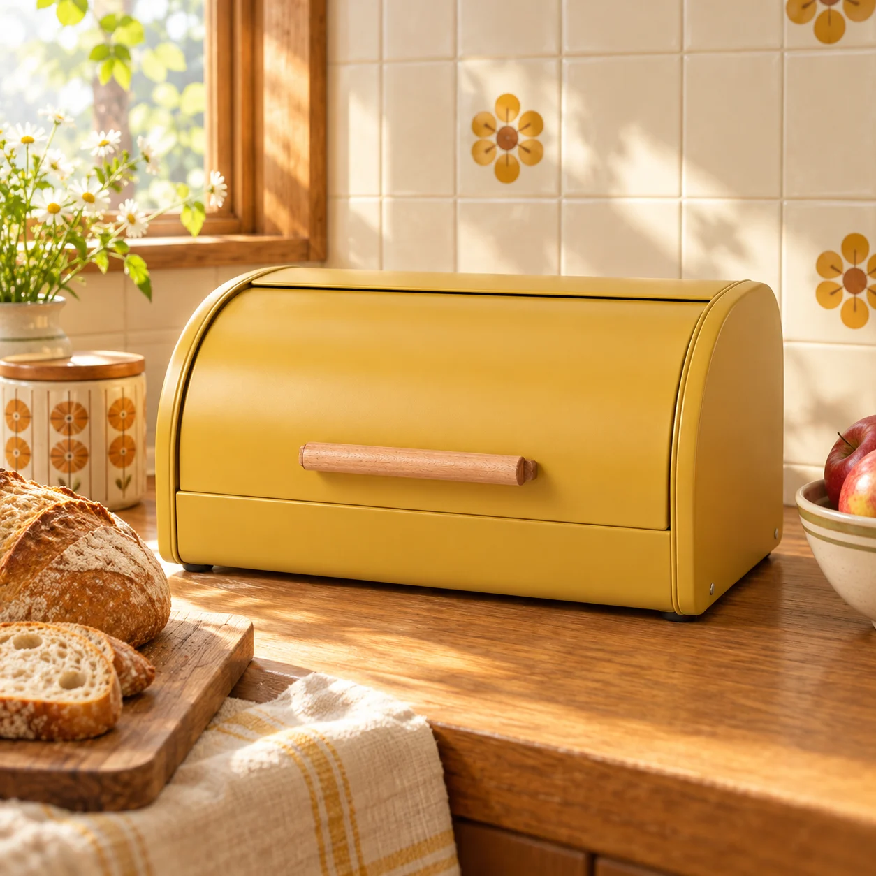 Countertop Bread Box in a home kitchen setting
