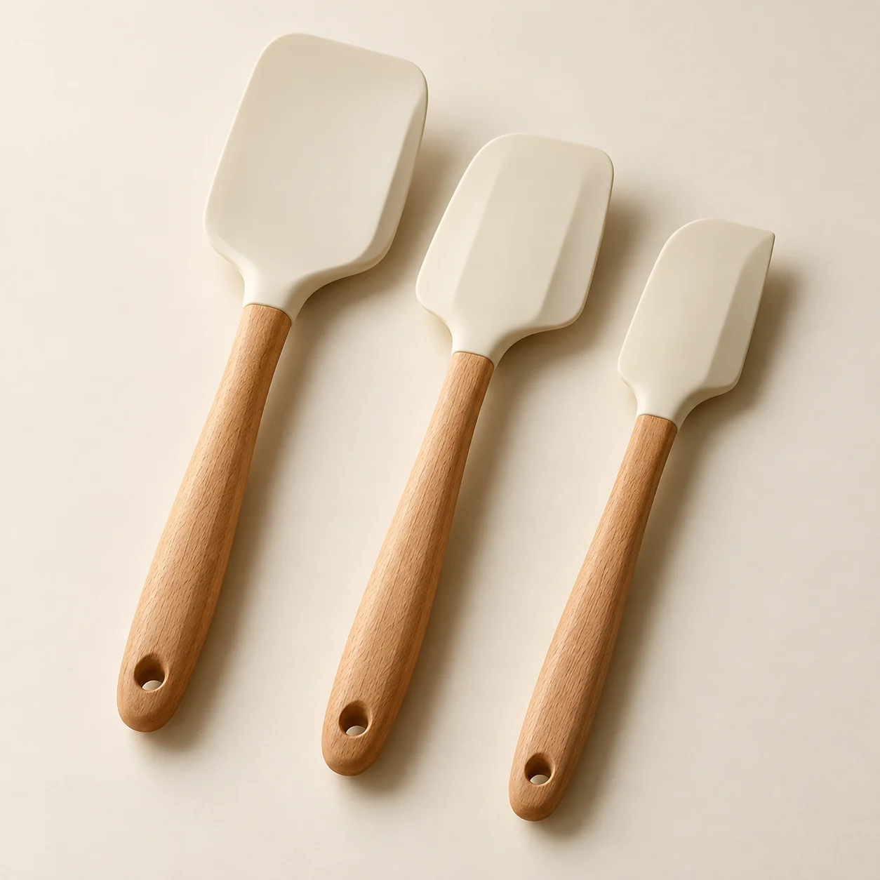 Daily Silicone Spatula Set in Cream