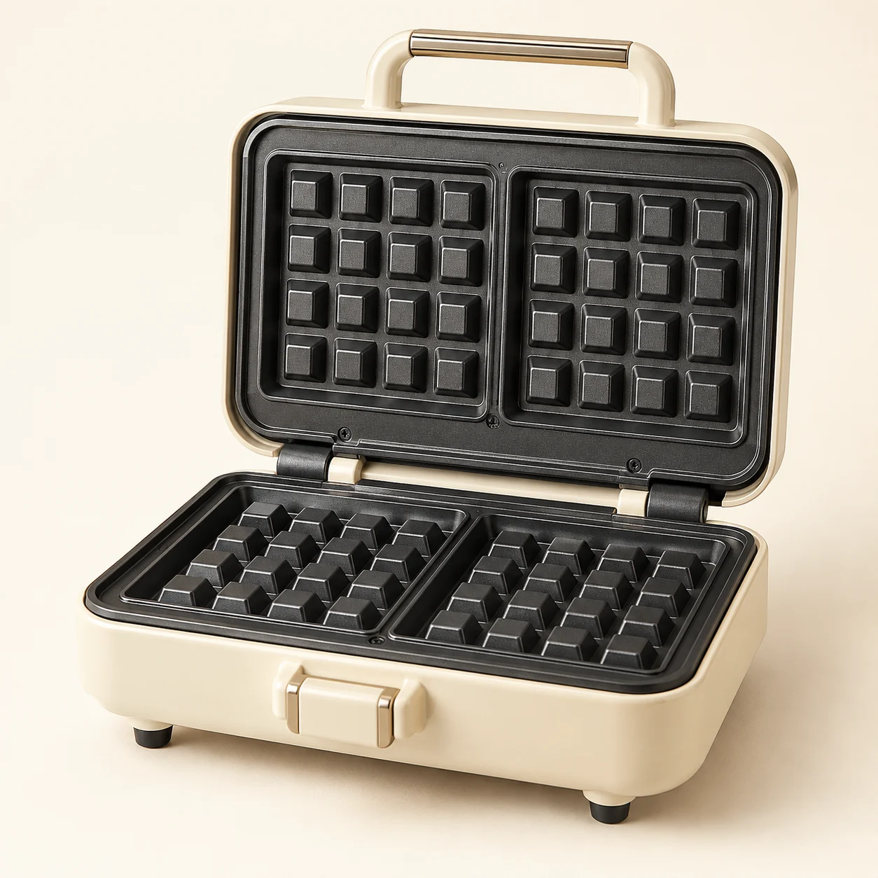 Family Waffle Maker in Cream