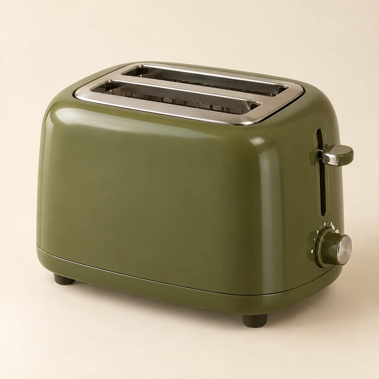 Thick Cut Wide-Slot Toaster in Olive
